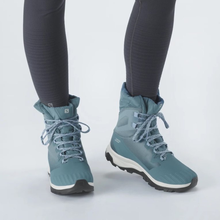 Turquoise Salomon Vaya Powder Ts Cswp Women's Winter Boots | PH 73964N